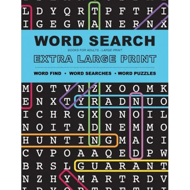 Word Search Books for Adults: Extra Large Print Word Find - Word Searches - And Word Puzzles