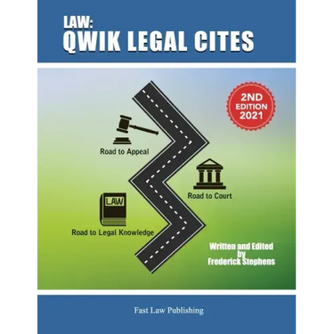 Law: Qwik Legal Cites Second Edition 2021: Law