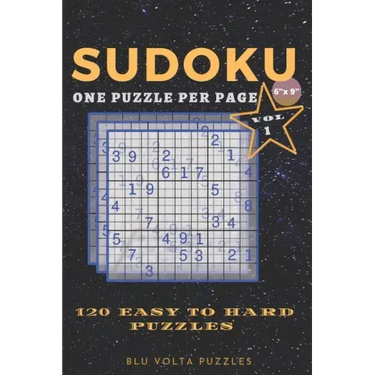 Sudoku: Small and Travel Friendly 120 Easy to Hard Sudoku Puzzle Book For Adults 6 x 9 inches