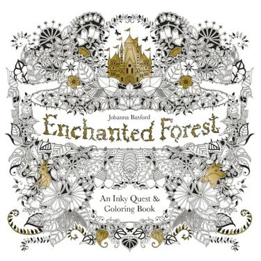 Enchanted Forest: An Inky Quest and Coloring Book for Adults