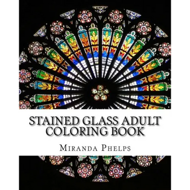 Stained Glass Adult Coloring Book