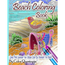 Beach Coloring Book- Large Print Summer Fun Mosaic Color By Numbers For Adults: Ocean Art For Stress Relief and Relaxation