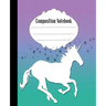 Composition Notebook: Pretty Stars and Unicorn Composition Notebook Wide Ruled 7.5 x 9.25 in, 100 pages book for kids, teens, school, studen