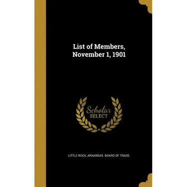 List of Members, November 1, 1901