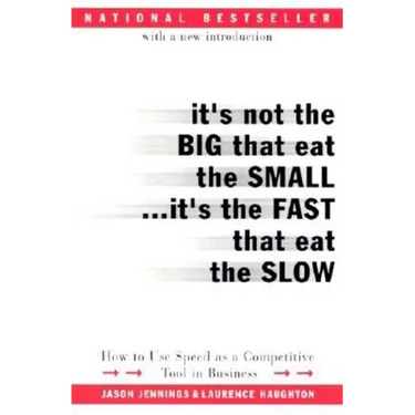 It's Not the Big That Eat the Small...It's the Fast That Eat the Slow: How to Use Speed as a Competitive Tool in Business
