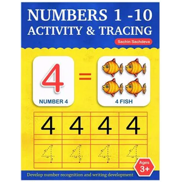 Numbers 1-10: Activity and Tracing Workbook for Kids Ages 3-5