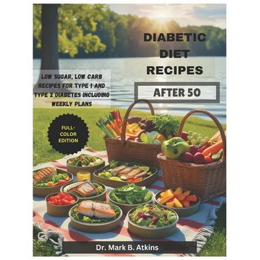 Easy Diabetic Diet Recipes After 50: Low Sugar, Low Carb Recipes and Weekly Meal Plans for Managing Type 1 & Type 2 Diabetes and Promoting a Healthier