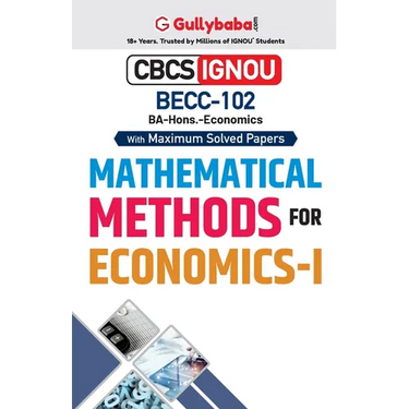 BECC-102 Mathematical Methods for Economics-I