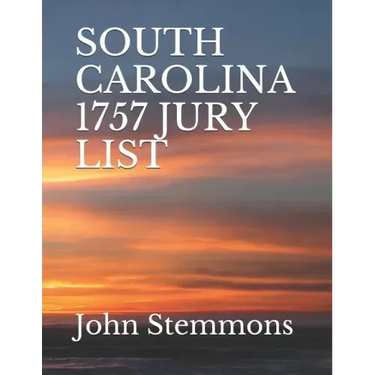 South Carolina 1757 Jury List