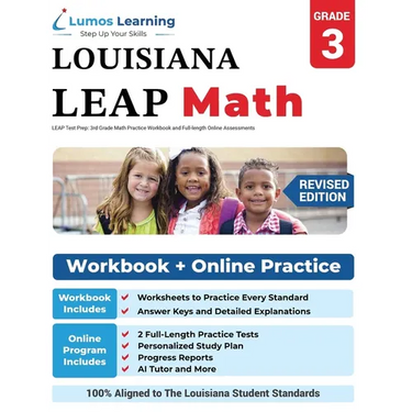 LEAP Test Prep: 3rd Grade Math Practice Workbook and Full-length Online Assessments: : LEAP Study Guide