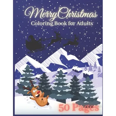 Merry Christmas Coloring Book For Adults: Wonderful Relaxing Patterns For Xmas