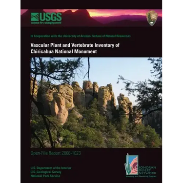 Vascular Plant and Vertebrate Inventory of Chiricahua National Monument