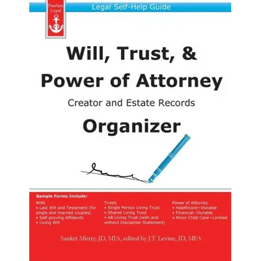 Will, Trust, & Power of Attorney Creator and Estate Records Organizer
