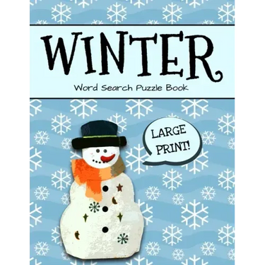 Winter Word Search Puzzle Book Large Print: Winter Word Search, Holiday Word Search Puzzle Books For Adults, Large Print Word Search Books For Adults