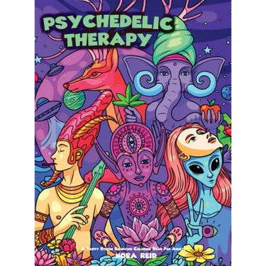 Psychedelic Therapy - A Trippy Stress Relieving Coloring Book For Adults