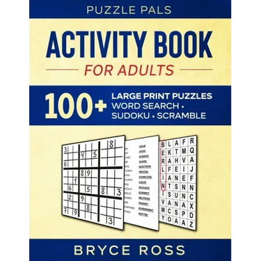 Activity Book for Adults: 100+ Large Print Puzzles