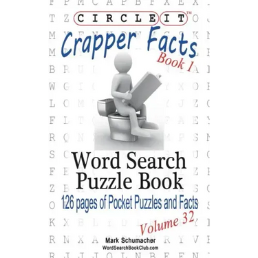 Circle It, Crapper Facts, Book 1, Word Search, Puzzle Book