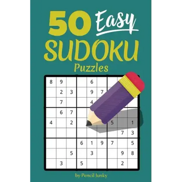 50 Easy Sudoku Puzzles: Fun travel size Sudoku puzzles to take with you everywhere, great for road trips