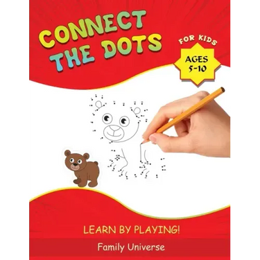 Connect the Dots for Kids Ages 5-10: Develop Your Child's Manual Skills and Artistic Creativity with Dot-to-Dot book. Suitable for all Preschool and S
