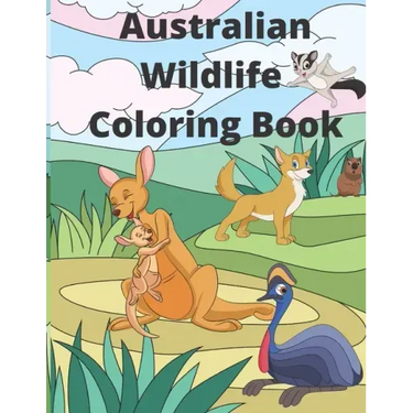 Australian Wildlife Coloring Book: 25 Fun and Relaxing Australian Animals Coloring Pages