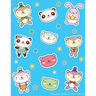 Sticker Album For Girls: 100 Plus Pages For PERMANENT Sticker Collection, Activity Book For Girls, Blue - 8.5 by 11