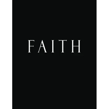 Faith: Black and White Decorative Book to Stack Together on Coffee Tables, Bookshelves and Interior Design - Add Bookish Char