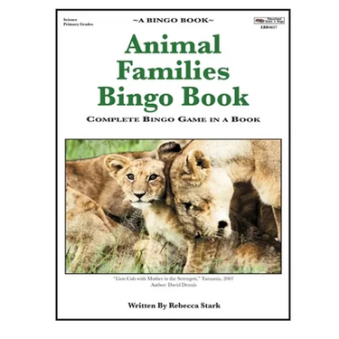Animal Families Bingo Book: Complete Bingo Game In A Book