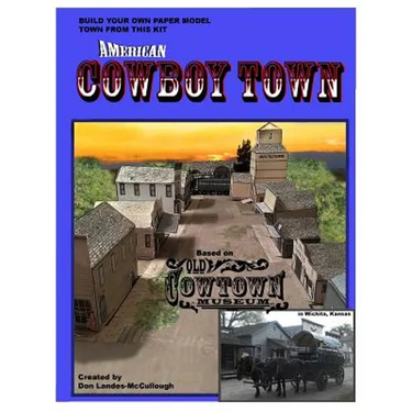 American Cowboy Town: A Paper Model Kit