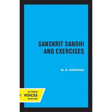 Sanskrit Sandhi and Exercises, Revised Edition