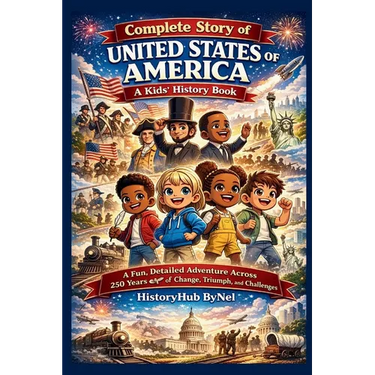 Complete Story of UNITED STATES OF AMERICA: A Kids' History Book: A Fun, Detailed Adventure Across 250 Years of Change, Triumph, and Challenges