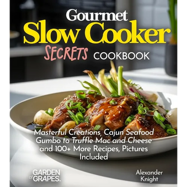 Gourmet Slow Cooker Secrets Cookbook: Masterful Creations, Cajun Seafood Gumbo to Truffle Mac and Cheese and 100+ More Recipes, Pictures Included