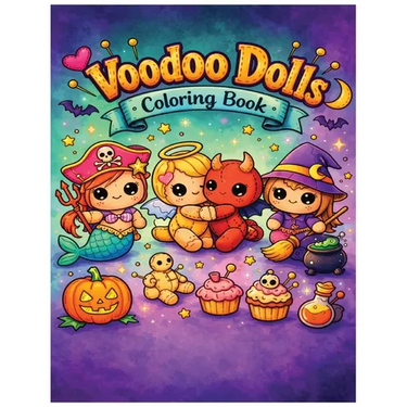 Voodoo Dolls Coloring Book