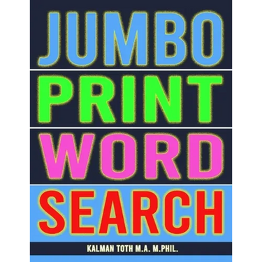 Jumbo Print Word Search: 111 Large Print Word Search Puzzles