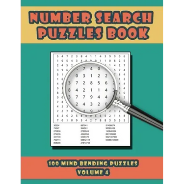 Number Search Puzzles Book: 100 Number Search Puzzles For Exercising The Mind and Numeracy Skills Volume 4