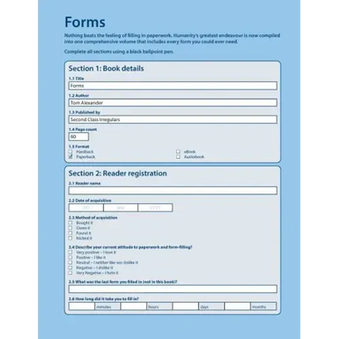 Forms: The Nation's Favourite Paperwork