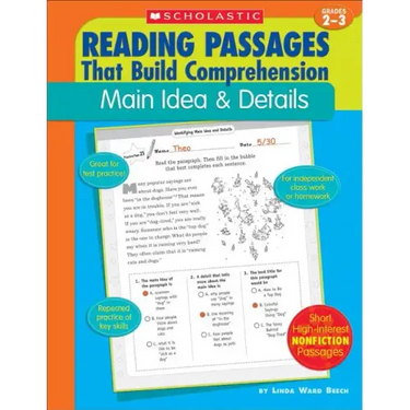 Reading Passages That Build Comprehension: Main Idea and Details Grades 2-3