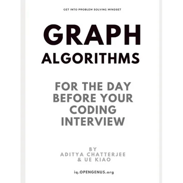 Graph Algorithms for the day before your coding interview