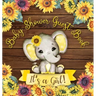 It's a Girl: Baby Shower Guest Book with Elephant and Sunflower Theme, Record Wishes and Advice for Parents, Guest Sign-In with Address, Gift Log, and