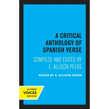 A Critical Anthology of Spanish Verse