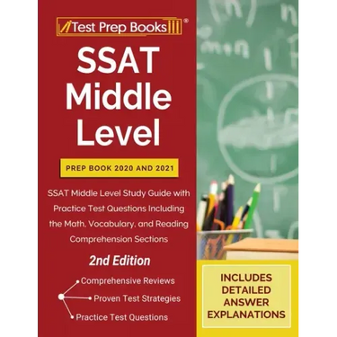 SSAT Middle Level Prep Book 2020 and 2021: SSAT Middle Level Study Guide with Practice Test Questions Including the Math, Vocabulary, and Reading Comp