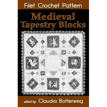 Medieval Tapestry Blocks Filet Crochet Pattern: Complete Instructions and Chart