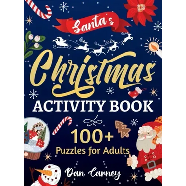 Santa's Christmas Activity Book: 100+ Puzzles for Adults