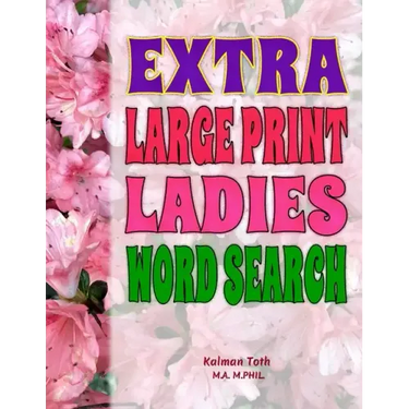 Extra Large Print Ladies Word Search