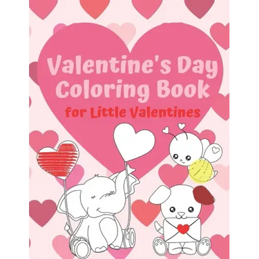 Valentine's Day Coloring Book for Little Valentines: For Artistic Little Hands Aged 1 to 3