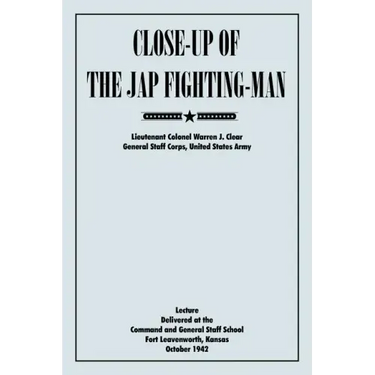 Close-Up of the Jap Fighting Man