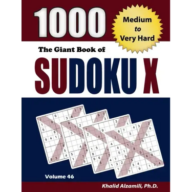 The Giant Book of Sudoku X: 1000 Medium to Very Hard Puzzles