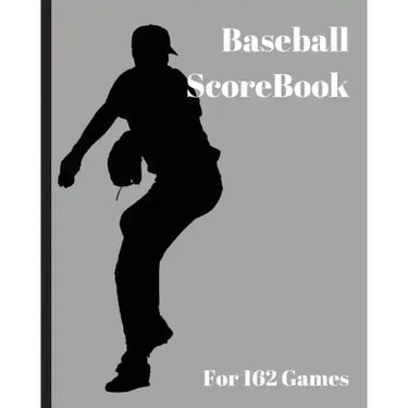 Baseball ScoreBook: 162 games, 8in x 10in, Included most popular stats, Special have matchup Jiugingge