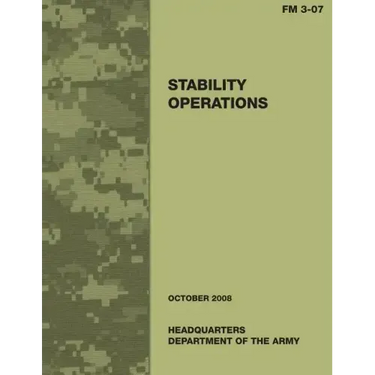 Stability Operations (Field Manual No. 3-07)