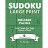 Sudoku Large Print: 200 Hard Puzzles One Puzzle Per Page