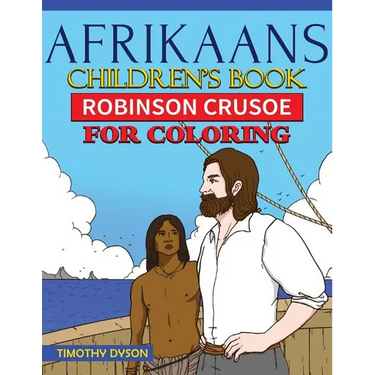 Afrikaans Children's Book: Robinson Crusoe for Coloring